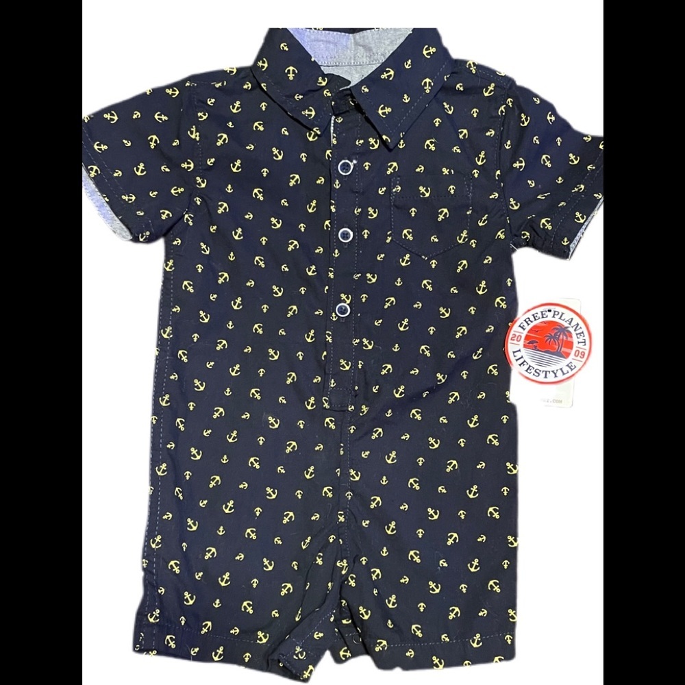 Free Planet Anchor Romper